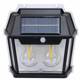   Dupla LED-es, napelemes, mozgásérzékelős kültéri világítás