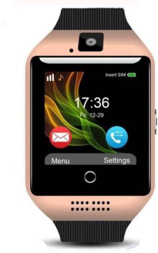 Rocket ívelt kijelzős okosóra arany-fekete