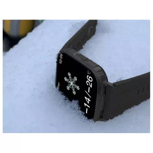 NovaTime fekete Okosóra - Egészségfigyelő Bluetooth, sport, pulzusszám, véroxigén, több funkció