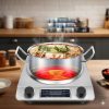 CityWok Hordozható Indukciós Főzőlap – 3000W, Érintőkijelző, Kompakt Rozsdamentes Acél Kivitel