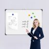 Kétoldalú mágneses fehértábla – falra akasztható, letörölhető írótábla otthonra, irodába és oktatáshoz, 100x150 cm
