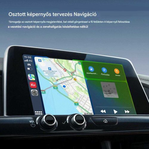 Vezeték Nélküli Autós Kapcsolat CarPlay & AndroidAuto alapú fejegységekhez, Bluetooth USB Adapter
