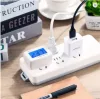 AC 110V–220V Digitális Voltmérő – EU szabványos csatlakozóval, LCD kijelzővel