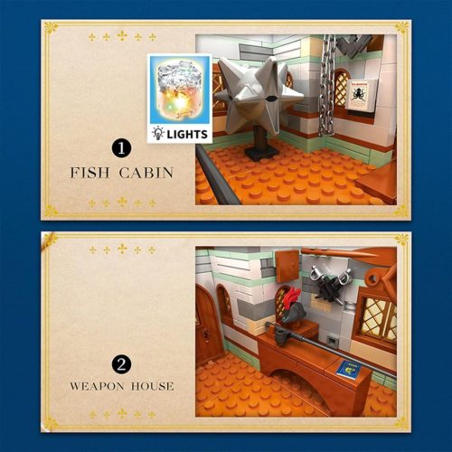 Reobrix Középkori halászház építőkészlet (2450 darabos)