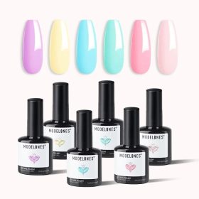   Modelones Prémium Tavaszi-Nyári Pasztell Gél Lakk Készlet – 6 gyönyörű árnyalat