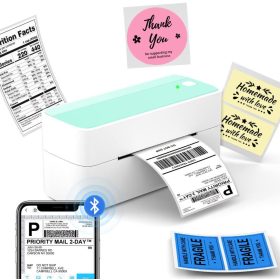   Phomemo Vezeték Nélküli Hőcímke Nyomtató (10,16 × 15,24 cm) -zöldeskék