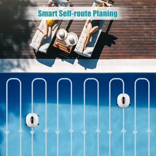 Cordless  Robotic Pool Vacuum Cleaner – Vezeték nélküli, nagy sebességű medencetisztító 120 perces üzemidővel