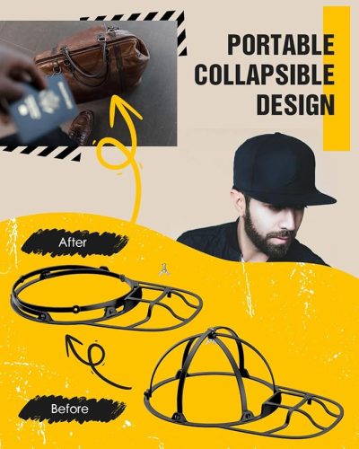 Összecsukható baseball sapka mosó és formázó keret – mosógéphez és mosogatógéphez