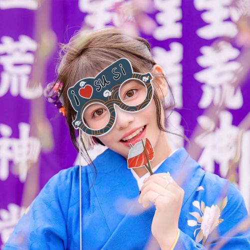 20 db-os Japán Tea Party Photo Booth Kellék Szett