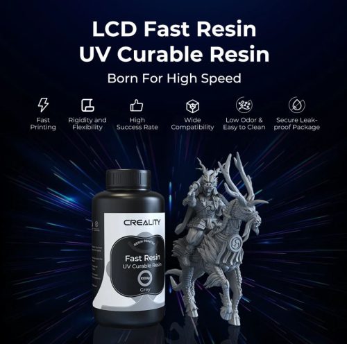 Creality Fast Resin -  UV gyanta -  1000g - szürke