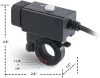 iMESTOU Motoros USB Töltő – 5V 2.1A, vízálló, dupla USB, kapcsolóval és biztosítékkal (12V/24V)