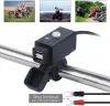 iMESTOU Motoros USB Töltő – 5V 2.1A, vízálló, dupla USB, kapcsolóval és biztosítékkal (12V/24V)