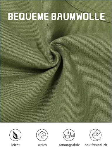 NATUST unisex cargo nadrág – pamut szabadidőnadrág gumis derékkal - (170–176 cm)