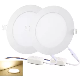   NRGDILY R12WW LED mennyezeti süllyesztett spotlámpa szett – 12W, 3000K meleg fehér (2 db)