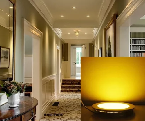 NRGDILY R12WW LED mennyezeti süllyesztett spotlámpa szett – 12W, 3000K meleg fehér (2 db)
