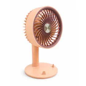   USB-n újratölthető hordozható asztali ventilátor – 5 sebességfokozattal, állítható fejjel