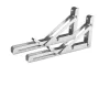 2 részes összecsukható fali konzol – rozsdamentes acél – 30,3 × 16,2 cm