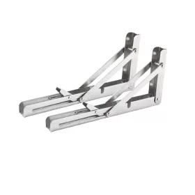   2 részes összecsukható fali konzol – rozsdamentes acél – 30,3 × 16,2 cm