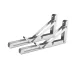 2 részes összecsukható fali konzol – rozsdamentes acél – 30,3 × 16,2 cm