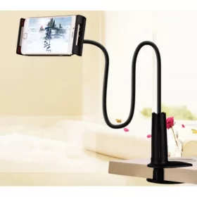   Asztali mobil/tablet tartó konzol hosszú karral HS-1007 - fekete