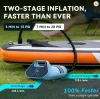 Elektromos 20 PSI SUP pumpa beépített 7800 mAh akkumulátorral