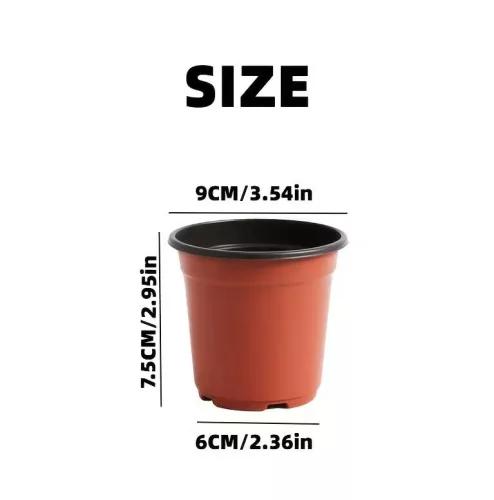 100 db piros palántanevelő pohár – 7,5 cm magas