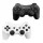 PS3 kompatibilis vezeték nélküli kontroller 2 db, fehér-fekete