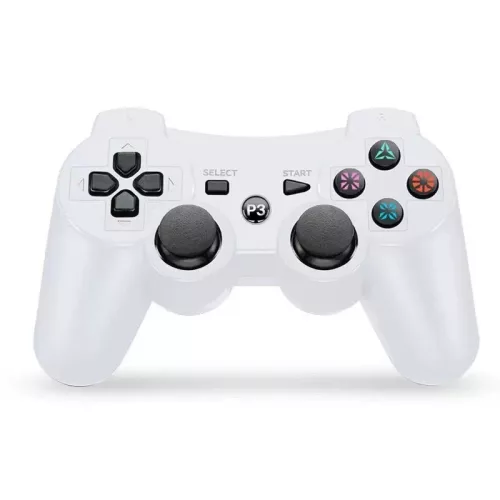 PS3 kompatibilis vezeték nélküli kontroller 2 db, fehér-fekete