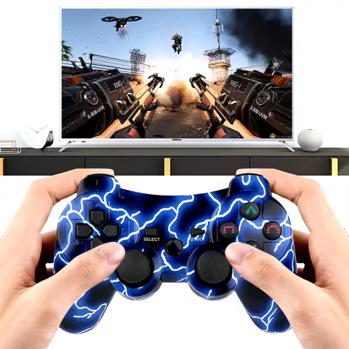 PS3 kompatibilis vezeték nélküli kontroller 2 db, kék