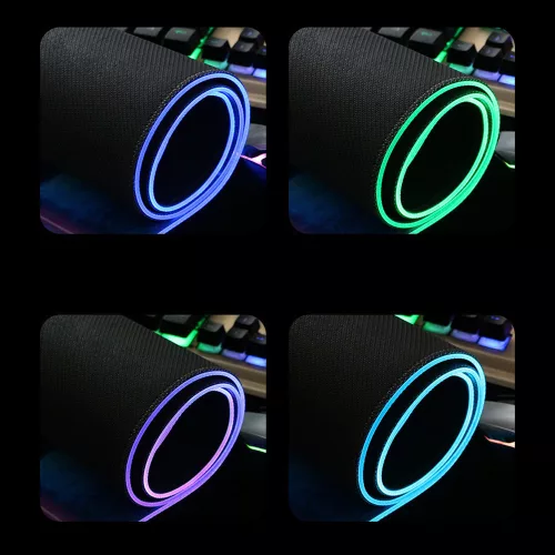 Yelandar RGB Ledes Világtérképes Gamer egérpad nagyméretű 80x30 cm
