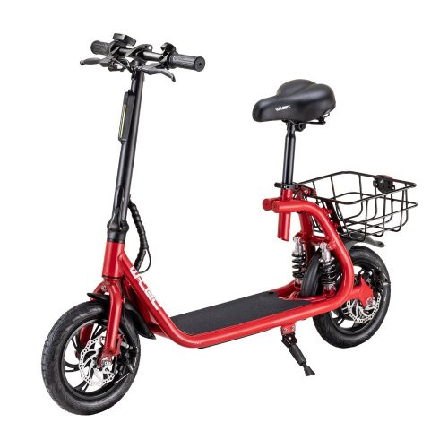 Elektromos Roller levehető üléssel, kosárral - Piros - HITEL NINCS!!!