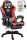Likeregal 920 LED gamer szék lábtartóval piros masszázs funkcióval