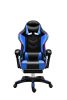 Likeregal 920 LED gamer szék lábtartóval kék masszázs funkcióval