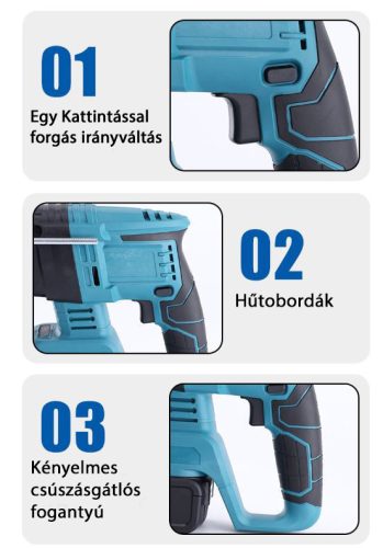 HammerDrill Professionalis 24V-os akkumlátoros ütvefúrógép készlet