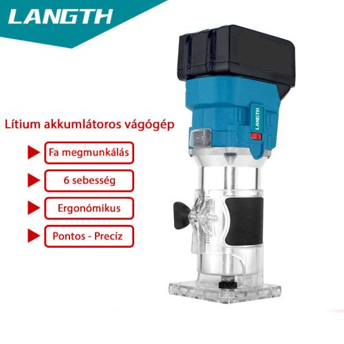 Length Akkumlátoros Felsőmaró Fa megmunkáláshoz