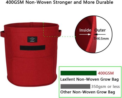 Laxllent Textil virágcserép  2 nagy 2 kicsi zöld