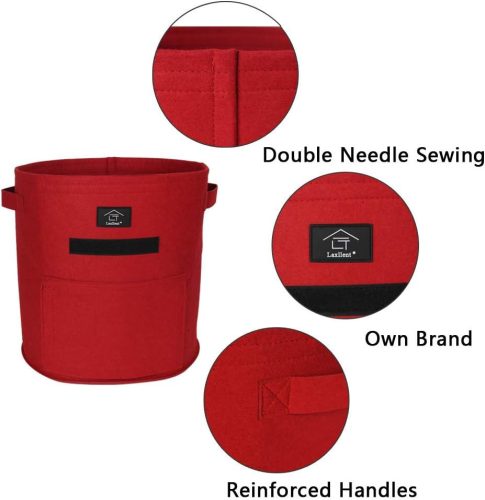 Laxllent Textil virágcserép  2 nagy 2 kicsi zöld