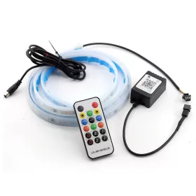   Bluetoothos 180 cm- es autós LED szalag - applikáció+távirányító
