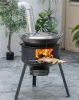 Fatüzelésű tűzhely serpenyővel,grill ráccsal