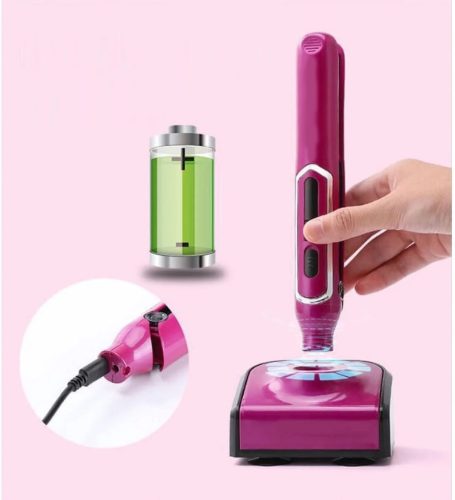 Vezeték nélküli 2 az 1-ben Hajgöndörítő és Hajkiegyenesítő – USB töltéssel, állítható hőfokkal