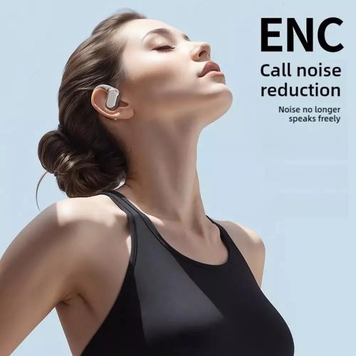 SonicEdge Q18 Kijelzős bluetooth fülhallgató,ANC zajszűréssel,fehér