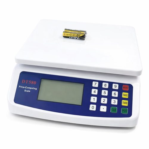 DT580 digitális konyhai és árszámoló mérleg 30 kg – rozsdamentes mérőtálcával