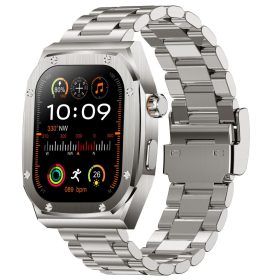   Z17 Max okosóra, ezüst - Bluetooth-hívás funkcióval, pulzusmérővel, lépésszámlálóval, alváskövetéssel