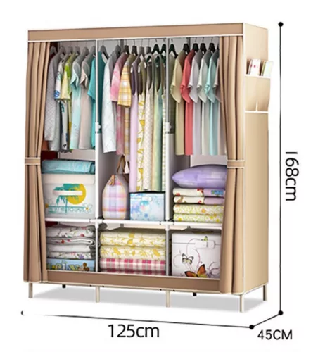 Sorno Mobil gardróbszekrény bézs 125cm*45cm*168cm